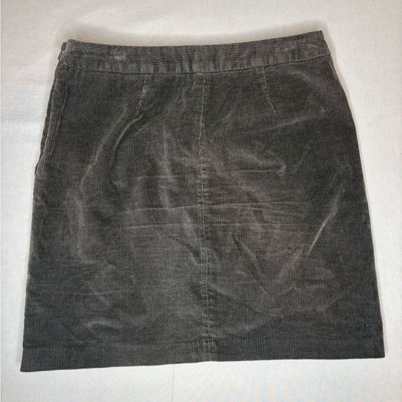 Banana Republic Factory Dark Grey Corduroy Skirt Size 2 - Picture 6 of 8